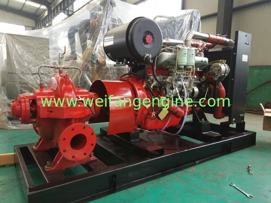 6BD Diesel Engine From 110KW To 150KW Power For Fire Fighting Pump In Red